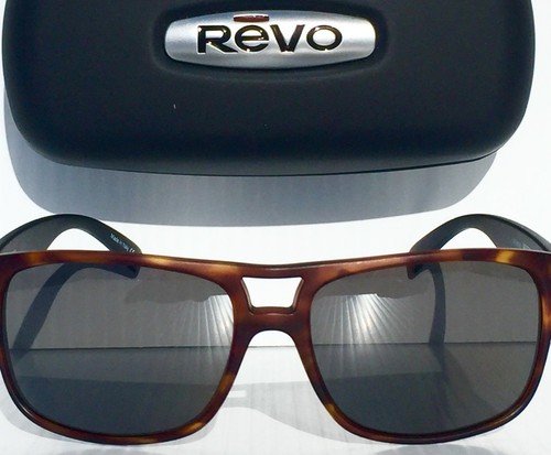 REVO HOLSBY Matte Tortoise POLARIZED Grey Graphite Lens Sunglass 1019 02 GY - Picture 6 of 12