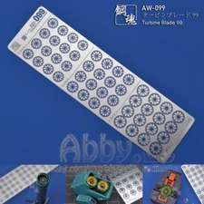 for MG 1/100 HG RG 144 Propeller Fin Thruster Nozzle Detail up Etch Sheet AW-099