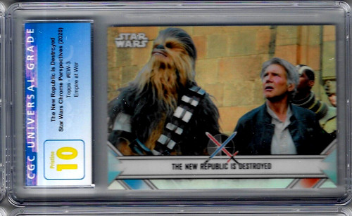 2020 Star Wars Chrome Perspectives The New Republic is Destroyed CGC 10