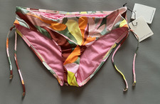 Gibson Latimer  Women Large  Bikini Swim Bottom  Cinched Sides Ties  NWT