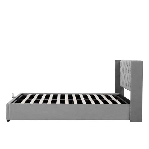 Upholstered Bed with Hydraulic Lever, Functional Bed from Storage 150 X 200 cm - Picture 14 of 22