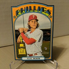2021 Topps Heritage Alec Bohm Rookie Die Cut 1972 Phillies 🔥 Invest Now 🔥