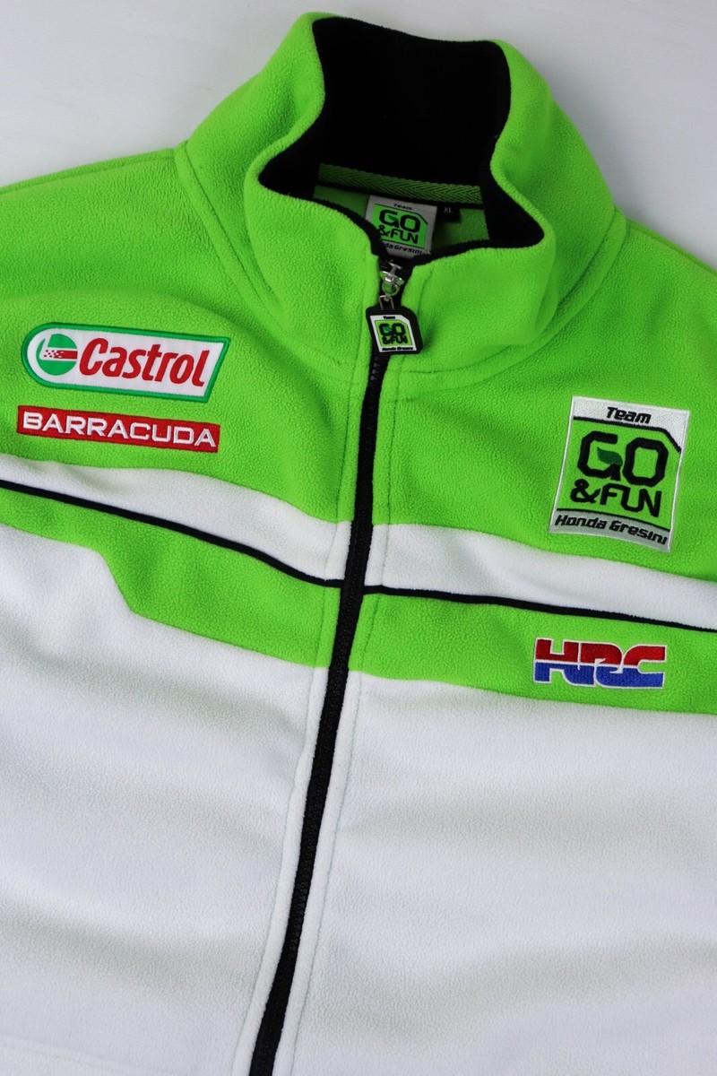 HONDA Gresini Team Go & Fun Multicolor MotoGP Racing Fleece Zip