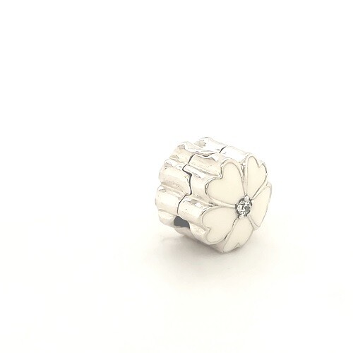 Authentic Pandora silver 925 #791822en12cz White Primrose Flower