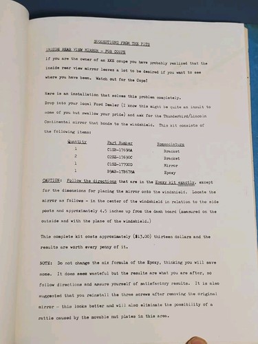 JAGUAR Type E XKE Orange County Car Club Tech Manual Tips From The Pits Binder - Picture 11 of 12