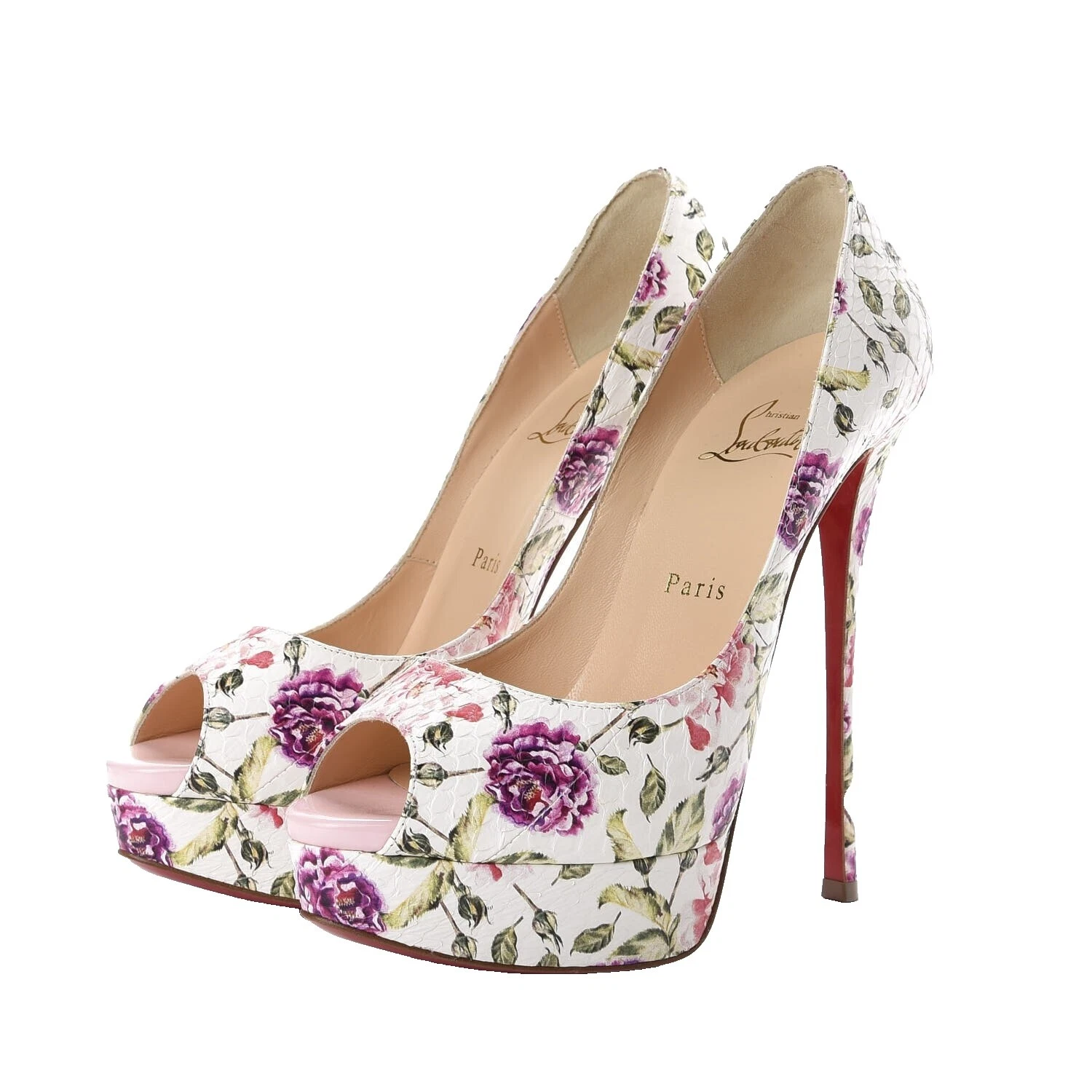 Snake Floral Heels for Women