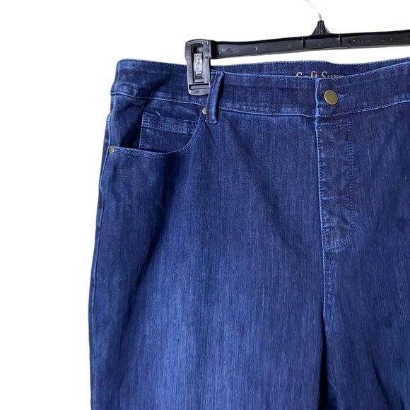 Leggings Soft Surroundings Triple S para mujer talla XL clásico armario denim básico Foto 2 de 4