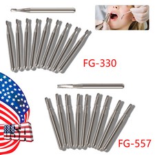 10-50*Dental Tungsten Carbide Bur FG-330 FG-557 High Speed Pear/fissure type