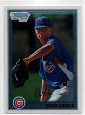 2010 Bowman Chrome Prospect #BCP180 Chris Archer CHICAGO CUBS Rookie Card 94. rookie card picture