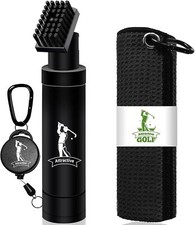 ATTRACTIVE Golf Club Brush Cleaner Set, Includes Water and Blcak