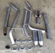 Stainless Dual Side Filter Back Exhaust 14-18 Dodge Ram 1500 3.0L EcoDiesel SD