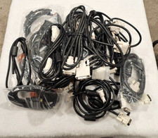 Lot of 20 assorted DVI Male to Male cables. Mixed lengths/styles.
