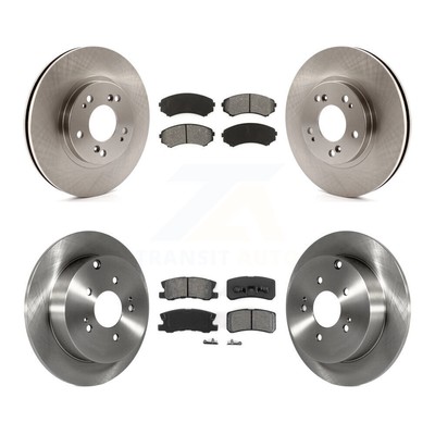 Disc Brake Rotors And Semi-Metallic Pads Front Rear Kit For Mitsubishi Endeavor