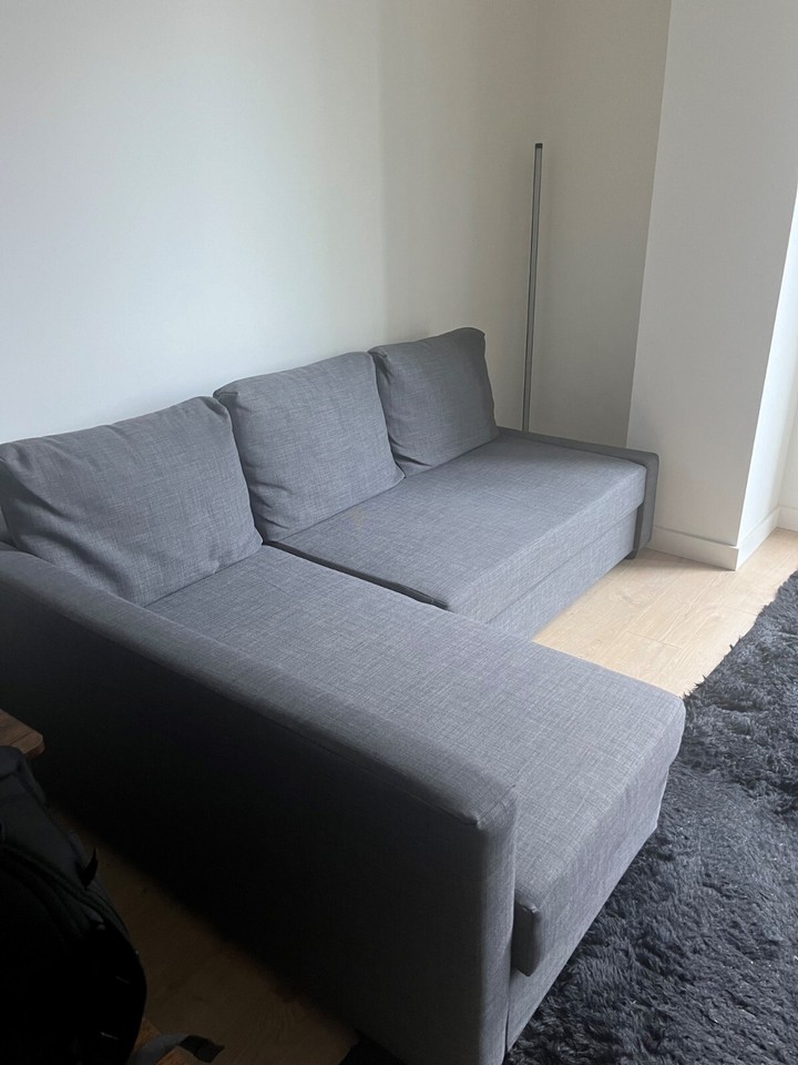 IKEA FRIHETEN (USED) Corner Sofa Bed in Grey with Storage £200 eBay