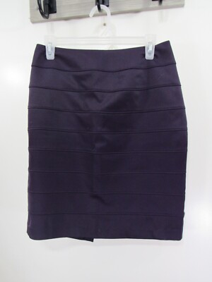 Apt 9 Skirt Size 4 Purple Lined Straight Back Zipper