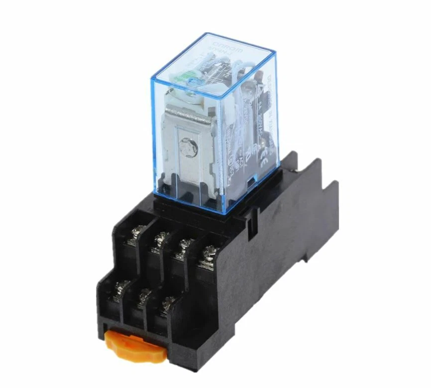 2pcs, 12V DC Coil ,14 Pins Power Relay MY4NJ 4NO 4NC with PYF14A Socket Base 5A - Image 3 of 4