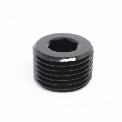 NPT Pipe Thread Plug Hex Allen Socket Aluminum - 3/8 NPT