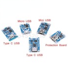 5Pcs Mini Micro Type-c USB 5V 1A 18650 TP4056 Lithium Battery Charger Module