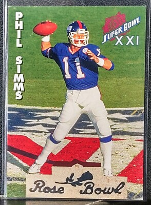 1993 Team NFL Phil Simms Super Bowl XXI MVP #SB11 NY Giants vs