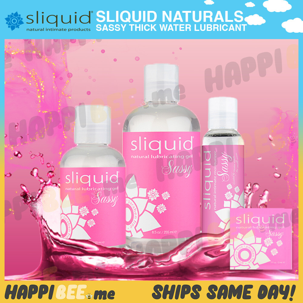 Sliquid Naturals Sassy Water Lubricant🍯H2O Couples REAL FEEL Glide Anal  Lube