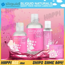 Sliquid Naturals Sassy Water Lubricant🍯H2O Couples REAL FEEL Glide Anal Lube