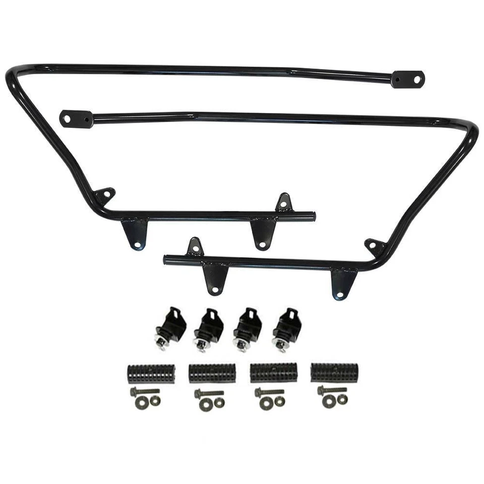 Hard Saddlebags Conversion Bracket Kits For Harley Softail 1986-2013 w/ Hardware - Image 4 of 4