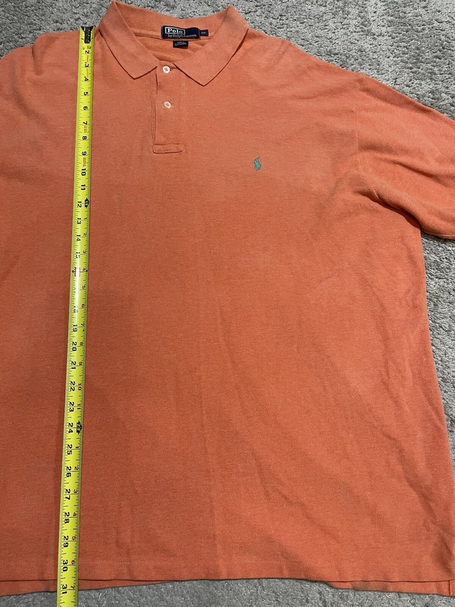Polo Ralph Lauren Polo Shirt Men's XXL Orange Short Sleeve