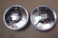 PORSCHE 356 911 HEADLIGHT QUARTZ HALOGEN IMPLANTS WITHSIDE HEADLAMP 7 INCH H4