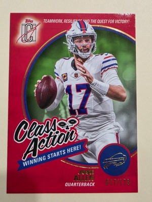 2025 Topps Signature Class - Josh Allen #CA-4 Green 17/175 JERSEY MATCH!