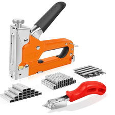 3 in 1 Heavy Duty Staple Gun with 3000 Staples Upholstery Tracker for Wood 0.0033 per staple