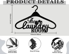 Laundry Room Decor Vintage Metal Wall Art 10x15in Sign Rustic Home Decoration