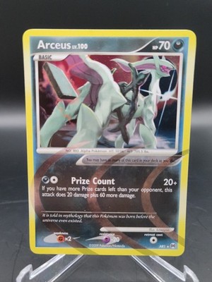 Arceus Holo Rare Pokémon Platinum Arceus AR1 Near Mint NM