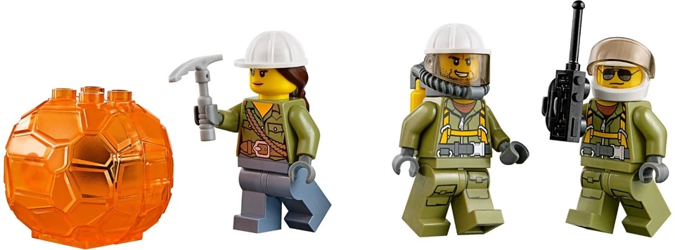 LEGO CITY Volcano Supply Helicopter New Sealed Retired Building Set 60123 Damage - Image 4 of 4