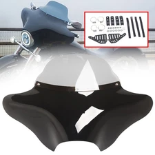 Motorcycle Batwing Fairing Windshield Kit For Harley Fatboy Touring Yamaha Honda