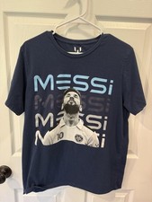 Lionel Messi Tee Shirt Collection Soccer Football L Blue Miami Argentina
