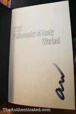 Andy Warhol Signed First Edition The Philosophy of AW From A to B…JSA COA
