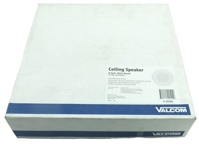 NEW Valcom V-1020C Self Amplified 8'' Flush Mount Ceiling Speaker 24VDC