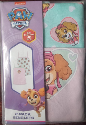 Paw Patrol Singlets Unterhemden Mädchen Gr.110/116 Neu&OVP