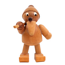 Danish Gnome Elf Wooded Figurine Ax Wood Chopper MCM h5cm Circa 1960