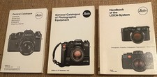 3 Leica Handbooks - Handbook Of The Leica-System, General Leica Catalog 
