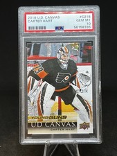 2018-19 Upper Deck - Ud Canvas Young Guns Carter Hart #C218 (RC) Flyers/Vegas