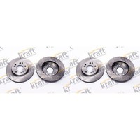 2X Kraft 284Mm Bremsscheiben Vorne Passend FüR Mercedes 124 190 E-KLASSE SL | 60