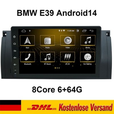 6+64G Autoradio für BMW E39 1995 2003 DAB 9-Zoll GPS CarPlay DSP RDS BT 8-Kern