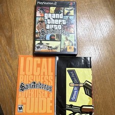 Rockstar Games Grand Theft Auto: San Andreas PS2 W/ Manual and Map