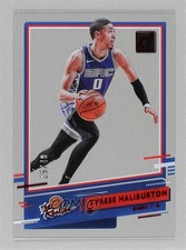 2020-21 Panini Clearly Donruss The Rookies Red 29/49 Tyrese Haliburton #5 0d44