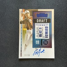 2020 Contenders Draft Ticket Blue Ed Howard Autograph Auto rc /99