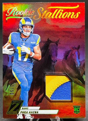 2023 Panini Zenith 🔥 RS-PNA Puka Nacua Rookie Stallions Prime 21/50 (RC,MEM)
