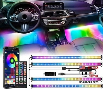 72 LED USB Interior Car Strip Lights Dream Color RGB-IC 12V DC APP RGBIC 72SMD