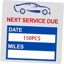 Oil Change Stickers Static Cling,150pcs 2x2 Inches, Suitable for Film pack