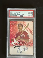 2004 Bowman RC ROOKIE Joey Votto Signs Of The Future AUTO PSA 8 REDS RARE!